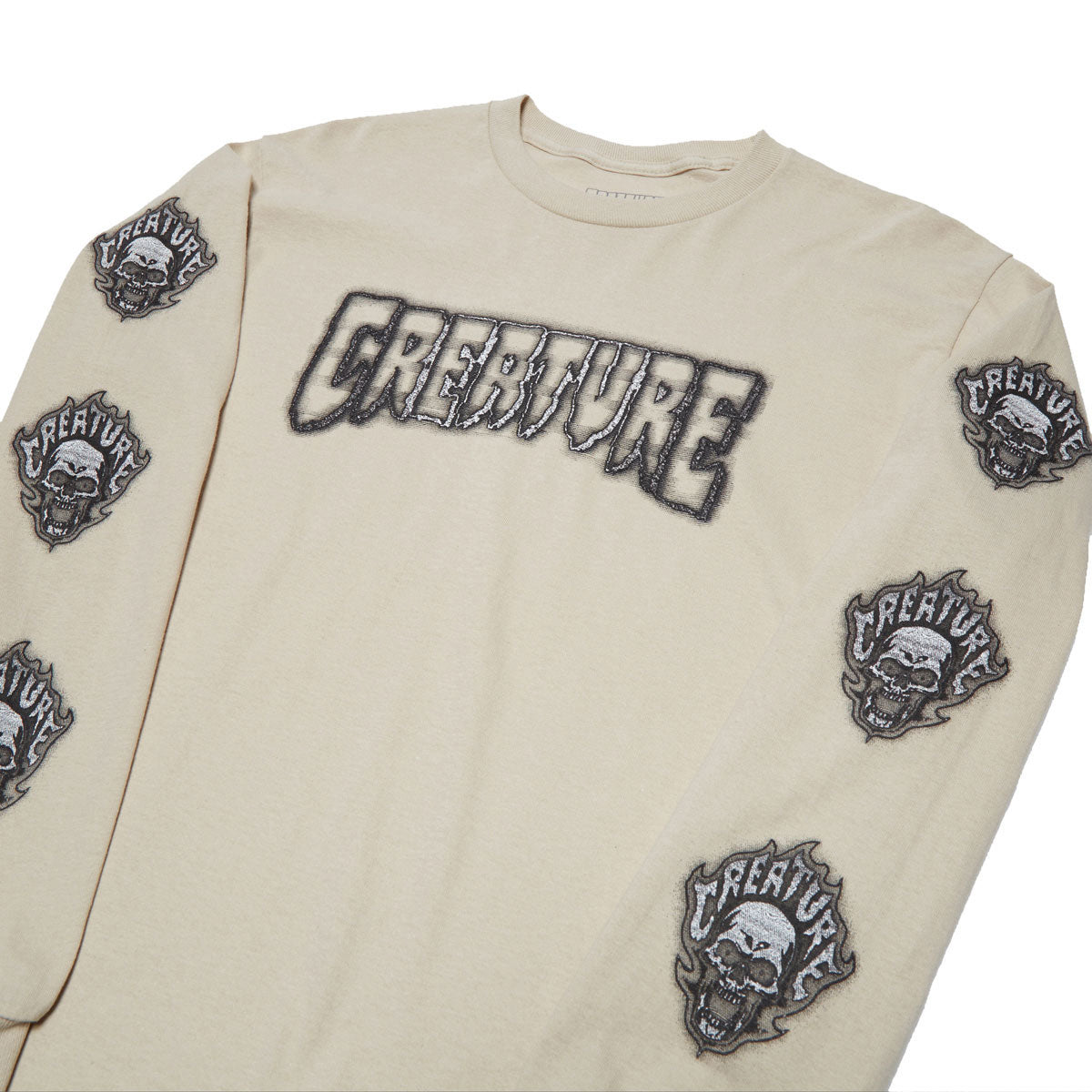 Creature Bonehead Glitch Long Sleeve T-Shirt - Sand image 2