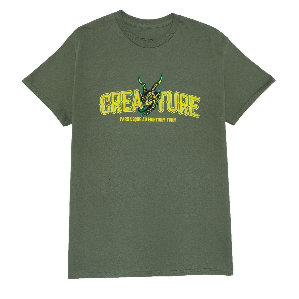 Creature Drop Out T-Shirt - Military Green image 1