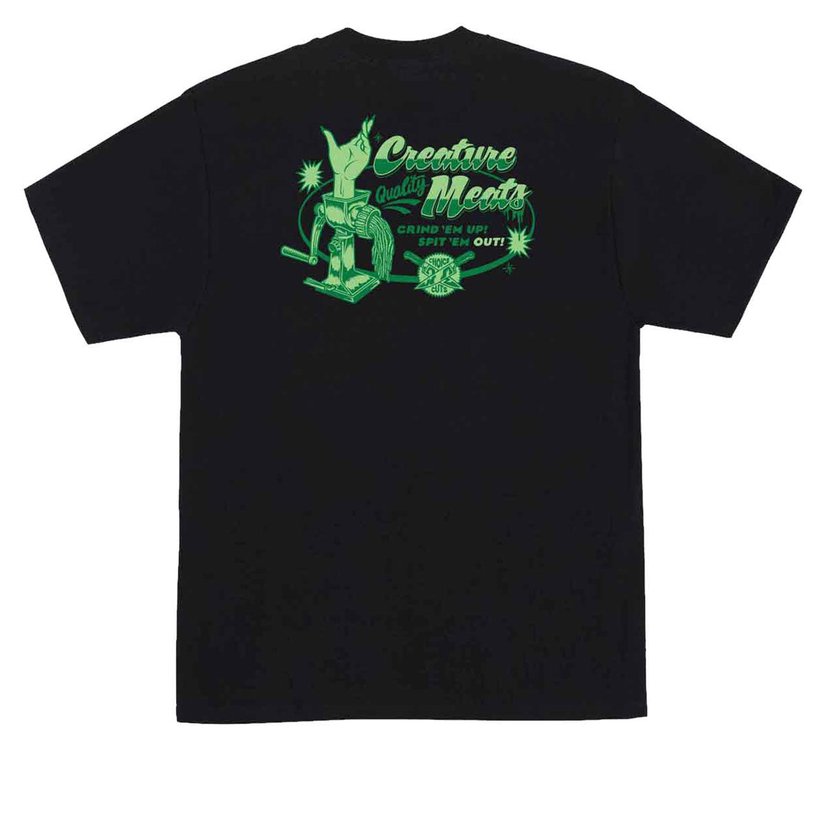 Creature Meat Grinder T-Shirt - Black image 1
