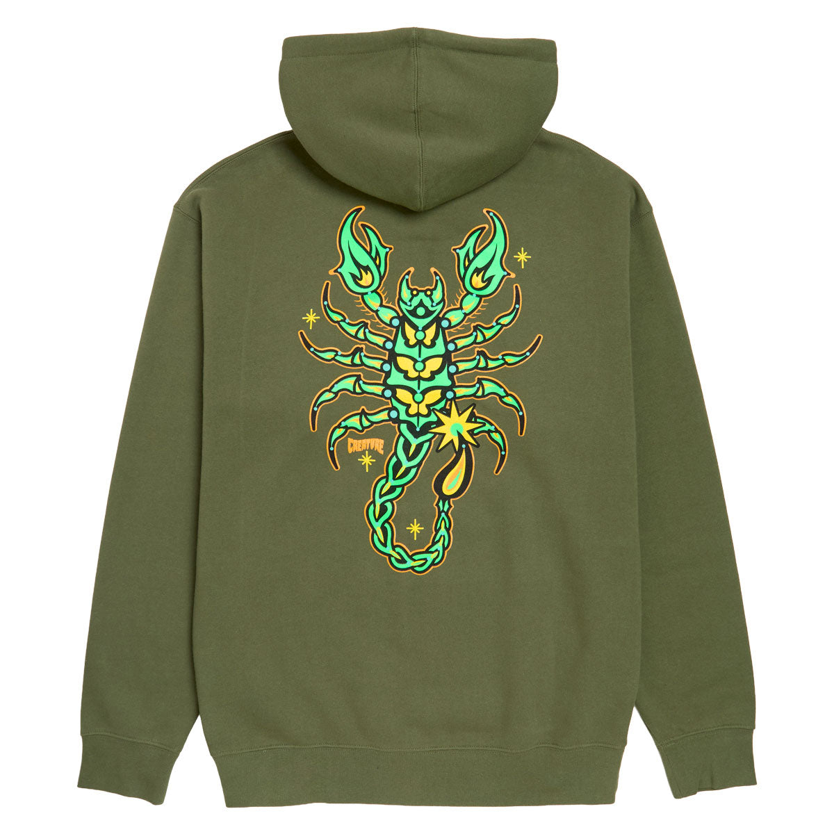 Creature Deadly Sands Zip Up Hoodie - Army image 2
