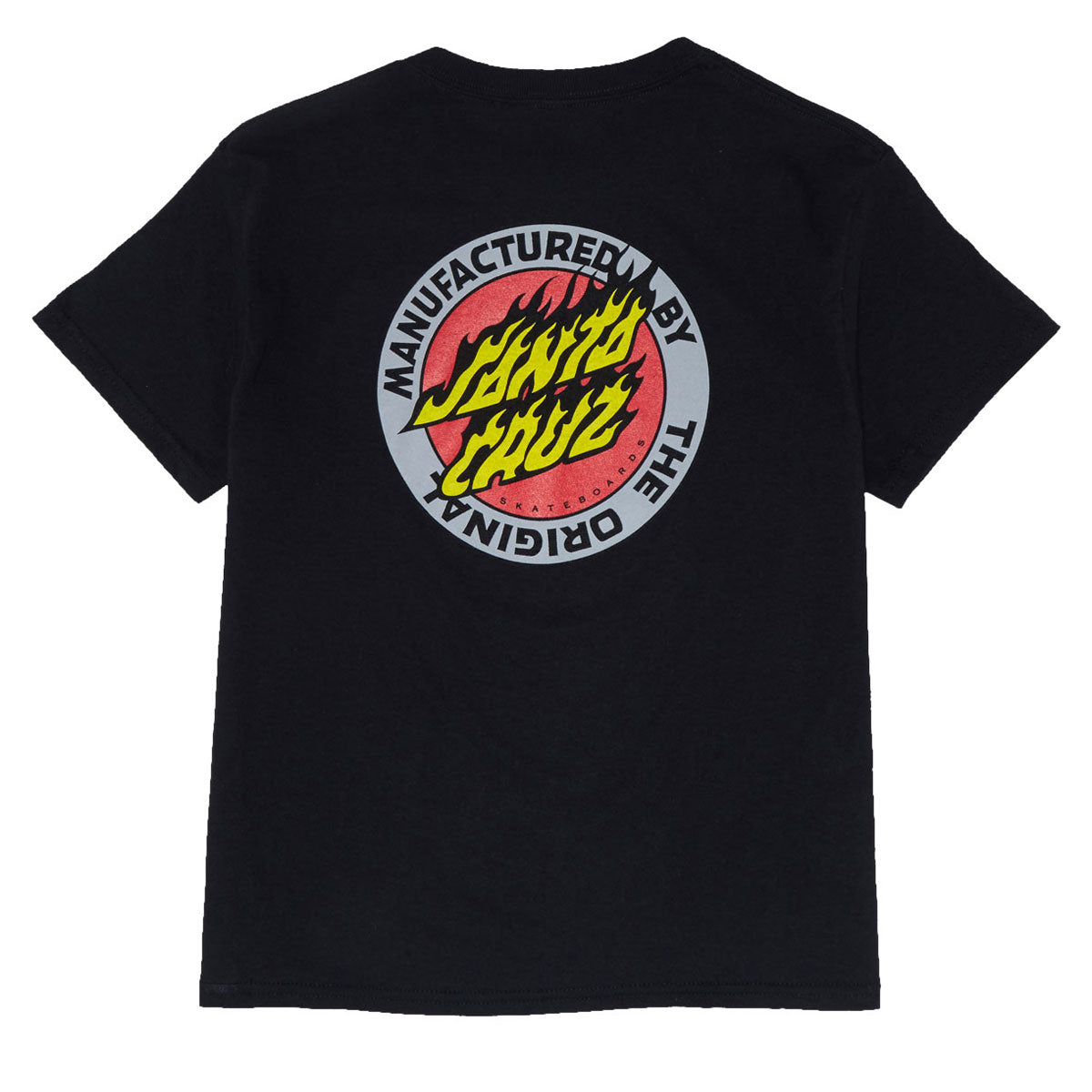 Santa Cruz Youth Flamed MFG Dot T-Shirt - Black image 1