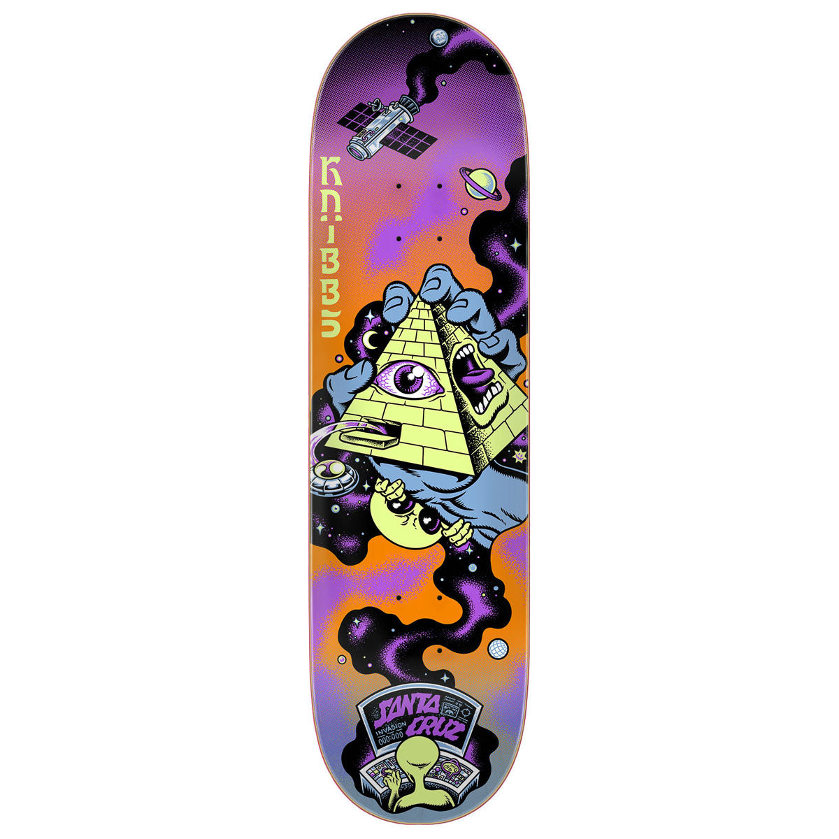 Santa Cruz Knibbs Invasion Hand Pro Skateboard Deck - 8.50