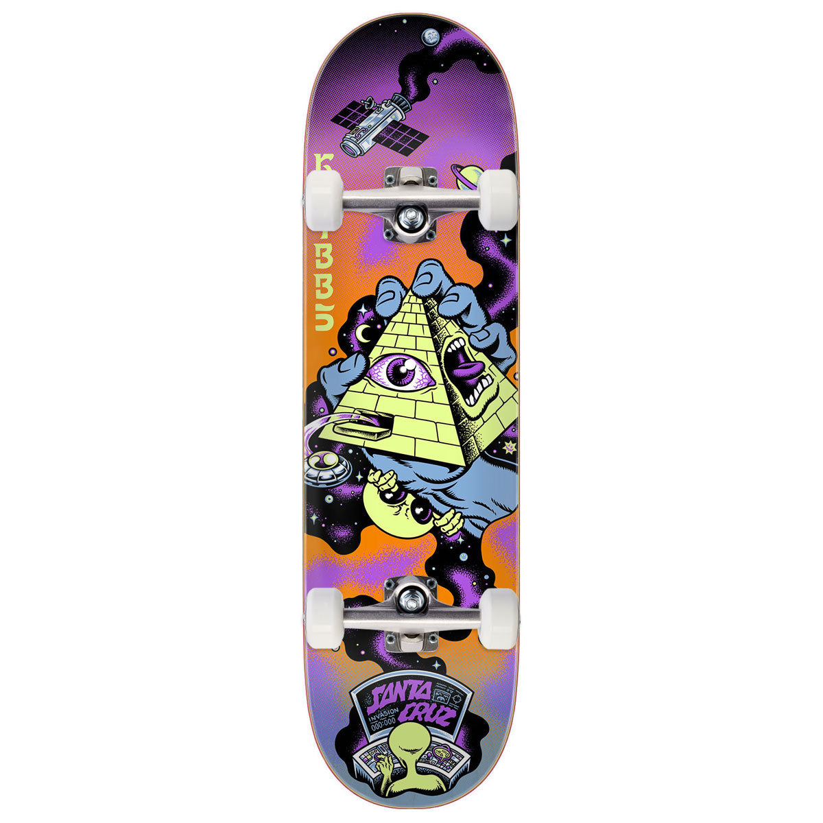 Santa Cruz Knibbs Invasion Hand Pro Skateboard Complete - 8.50