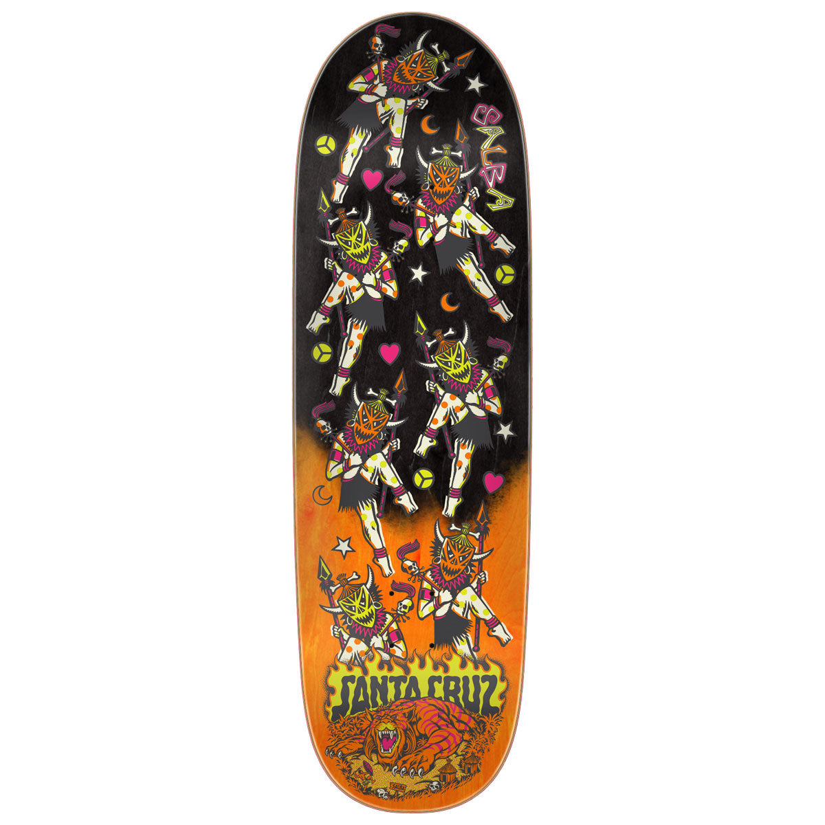 Santa Cruz Salba Firedance Pro Shaped Skateboard Deck - 8.80