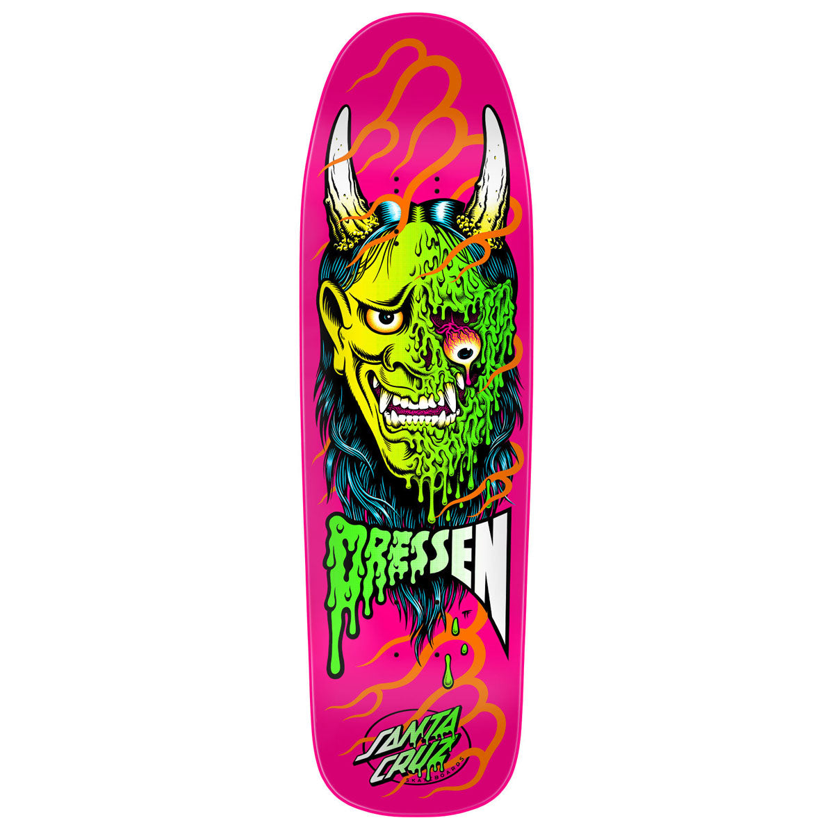Santa Cruz Dressen Hannya Mask Pro Shaped Skateboard Deck - 9.30