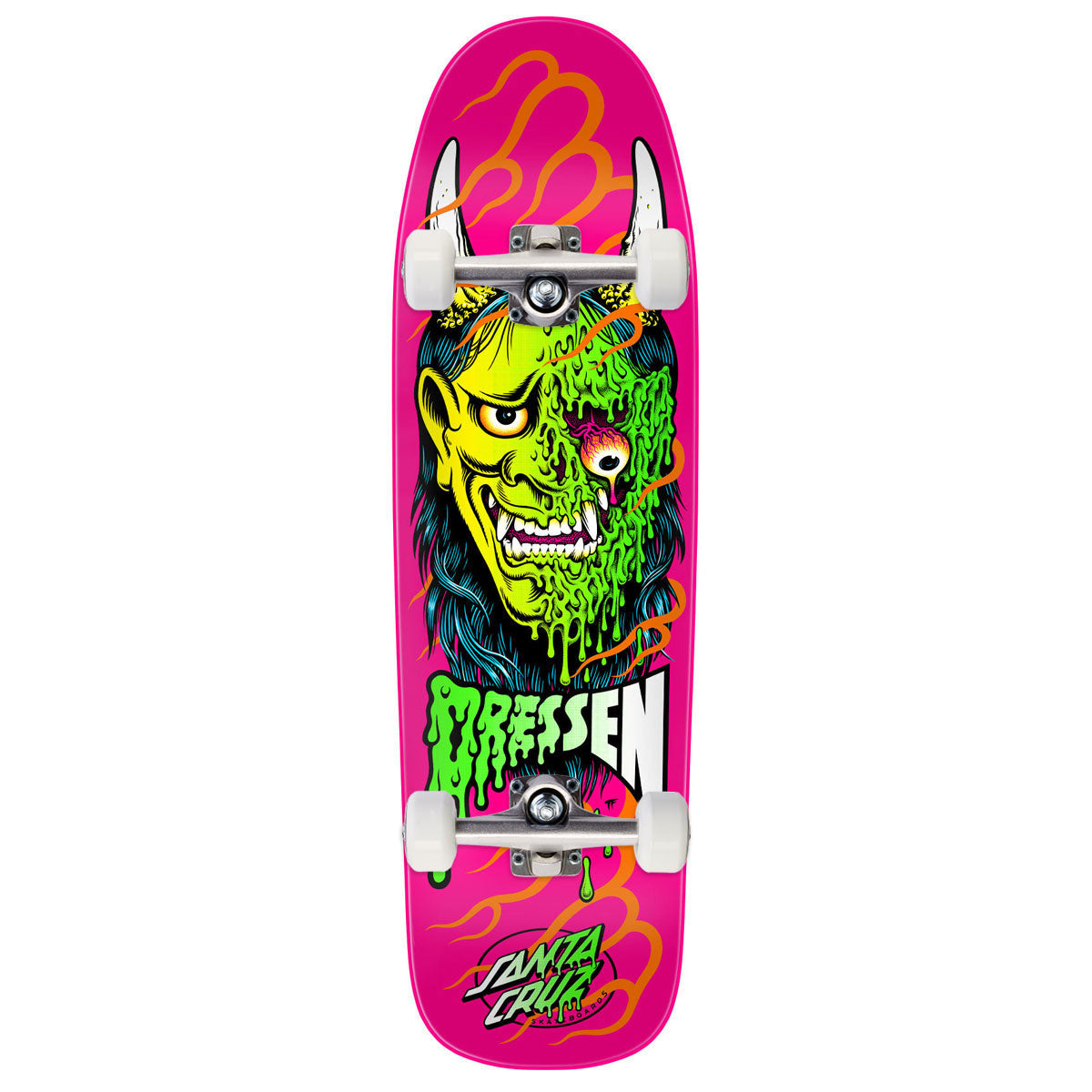 Santa Cruz Dressen Hannya Mask Pro Shaped Skateboard Complete - 9.30