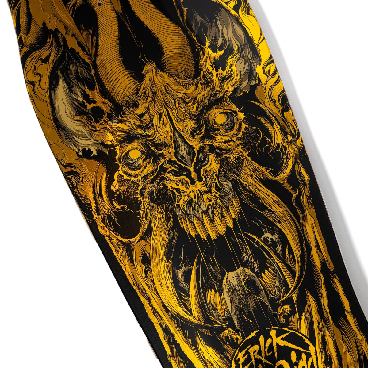 Santa Cruz Winkowski Primeval Gold Pro Shaped Skateboard Deck - 10.34