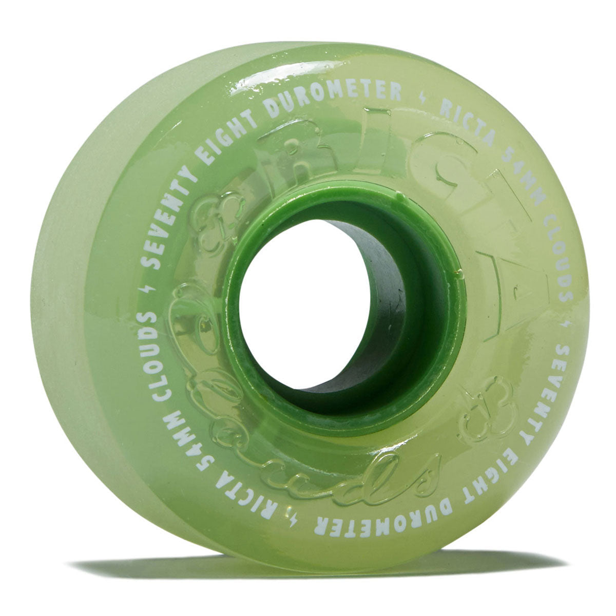 Ricta Mojito Clouds 78a Skateboard Wheels - Yellow - 54mm image 1