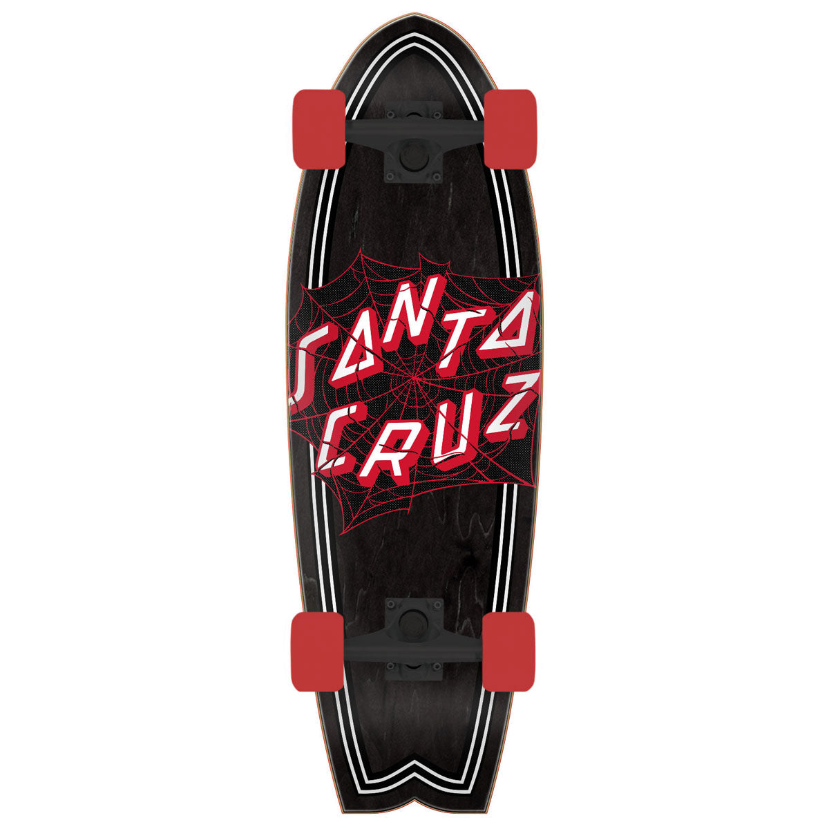Santa Cruz Tangled Web Shark Cruzer Pre-Built Skateboard Complete - 8.81
