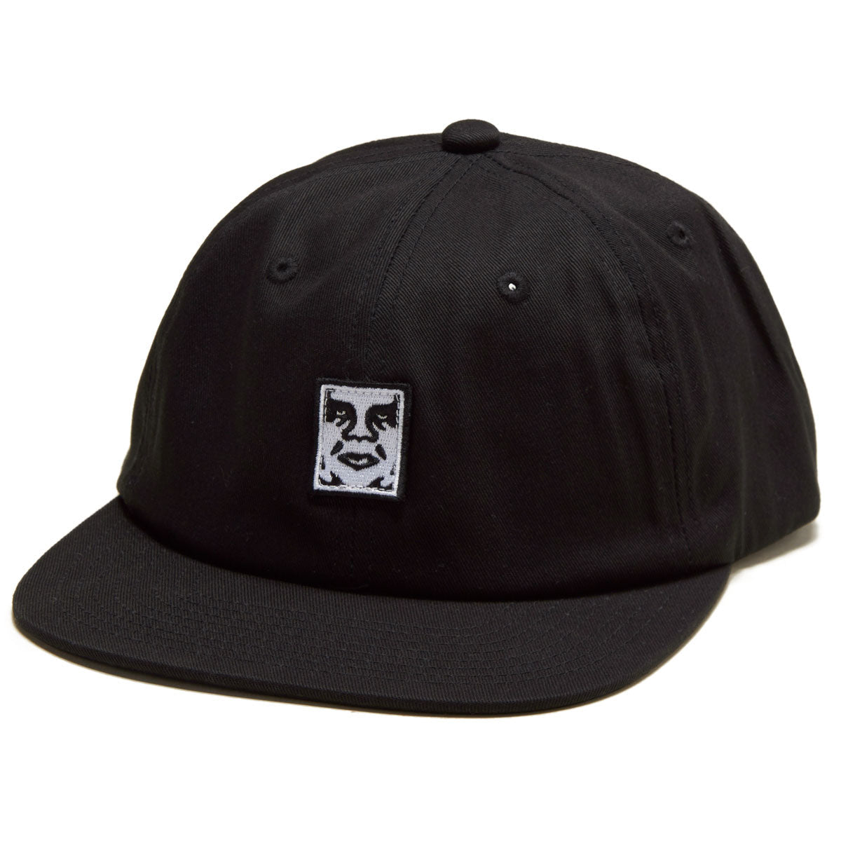 Obey Icon Patch Panel Strapback Hat - Black image 1