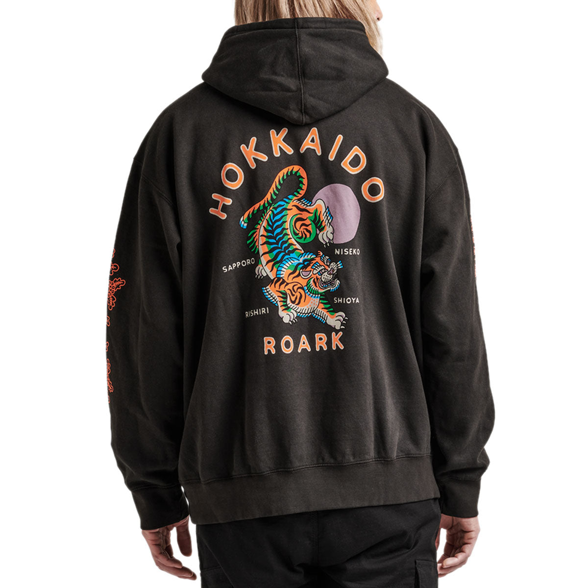 Roark Hokkaido Tiger Fleece Hoodie - Club Hokkaido Black, – Daddies Board  Shop