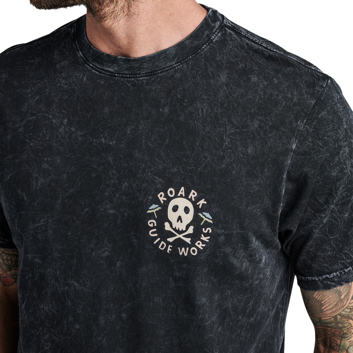 Roark Guideworks Skull 2024 T-Shirt - Black image 5