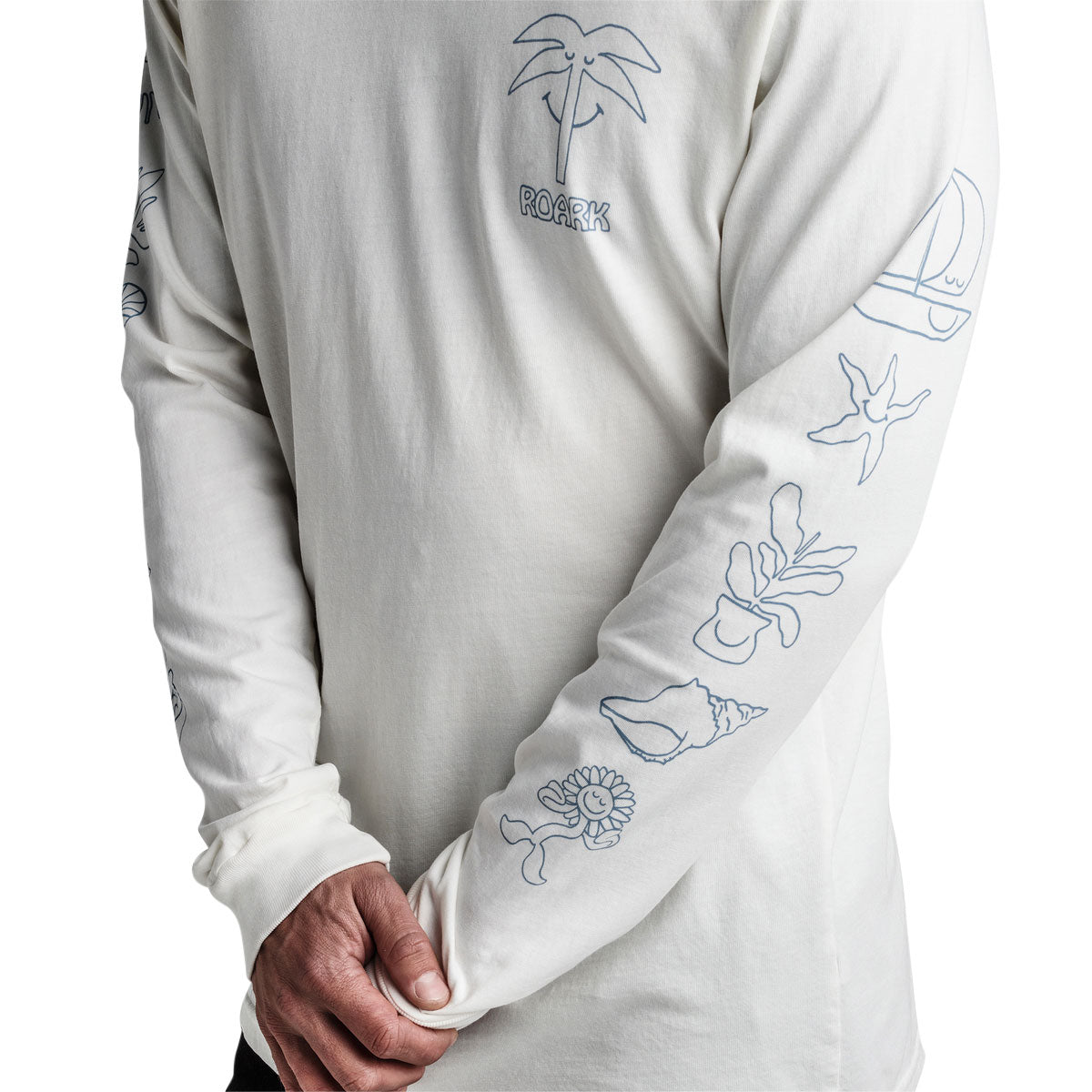 Roark Sole Splendente Long Sleeve T-Shirt - Off White image 3