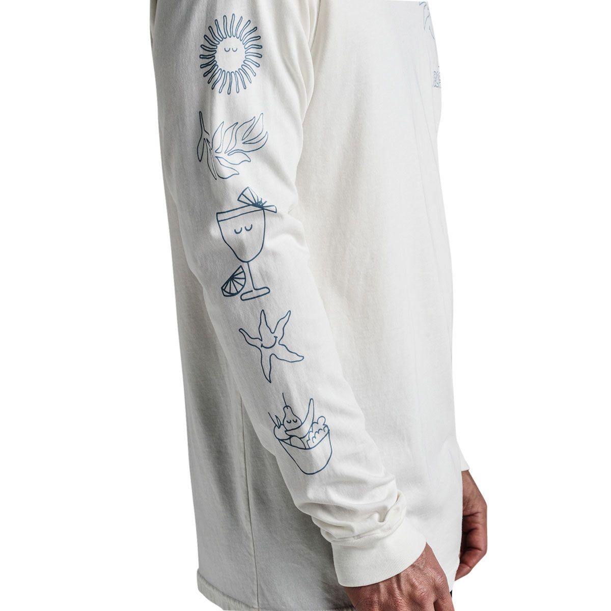 Roark Sole Splendente Long Sleeve T-Shirt - Off White image 4