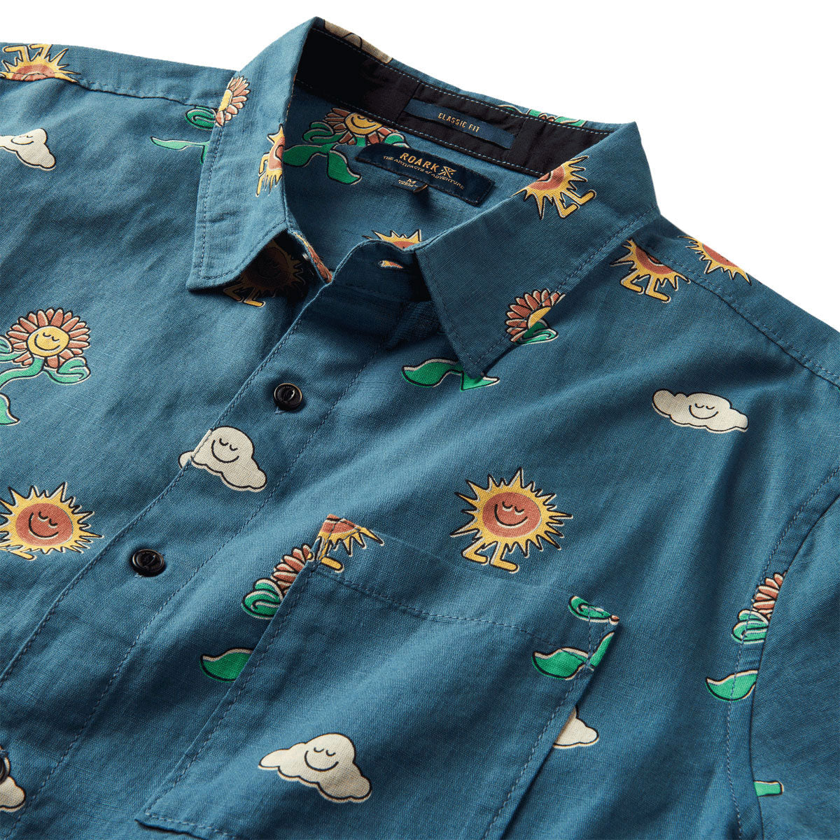 Roark Journey Woven Shirt - Smeralda Costa image 5