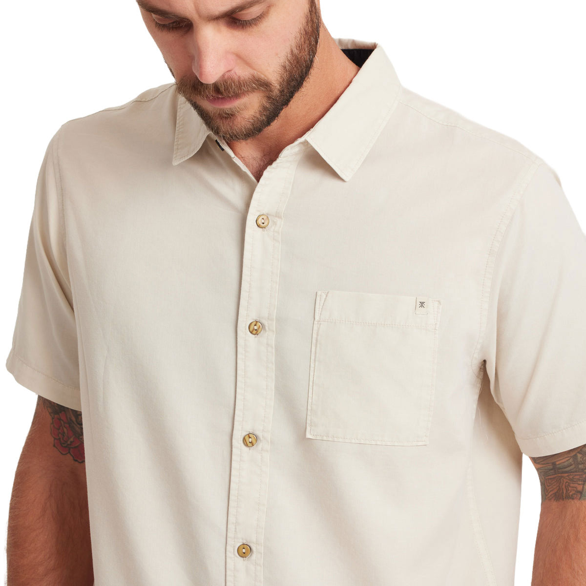 Roark Made To Fade Shirt - Washed Bone image 3