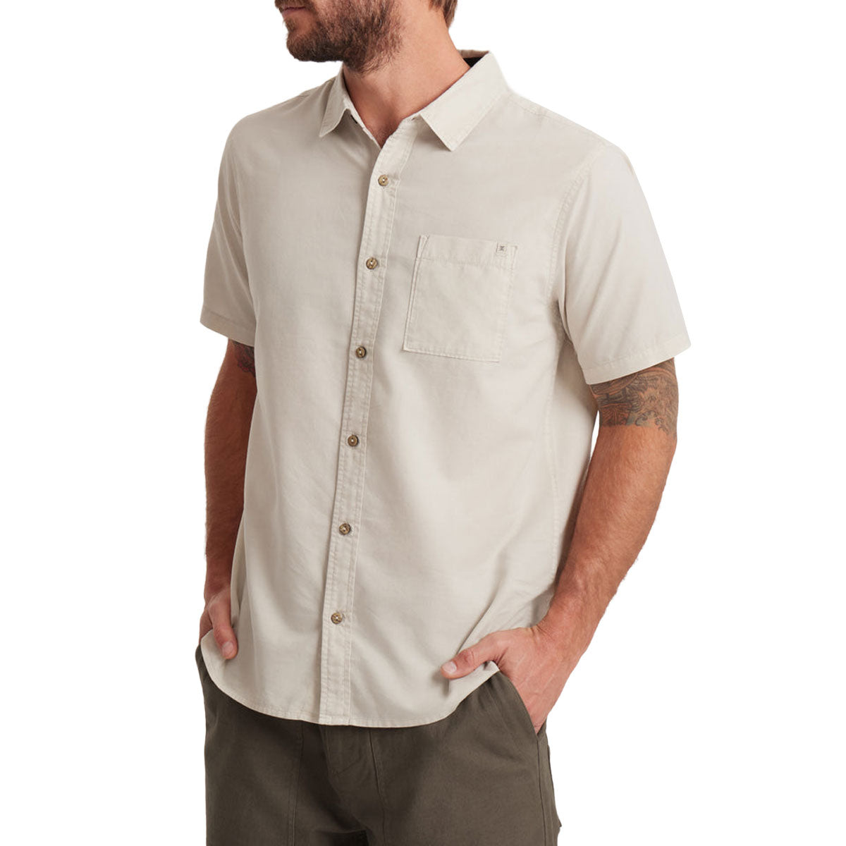 Roark Made To Fade Shirt - Washed Bone image 4