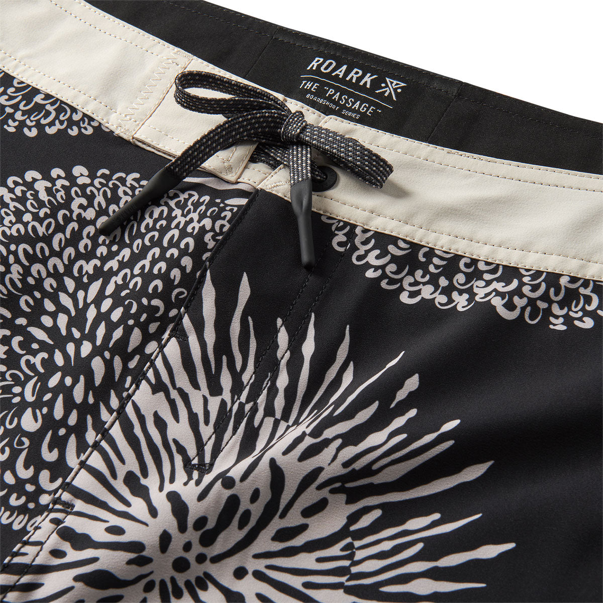 Roark Passage Boardshorts - Black Floral image 3