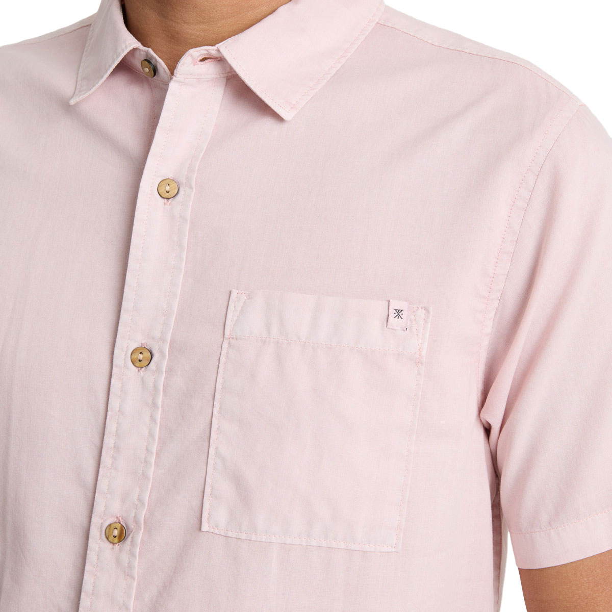 Roark Made To Fade Woven Shirt - Washed Dusty Violet image 3