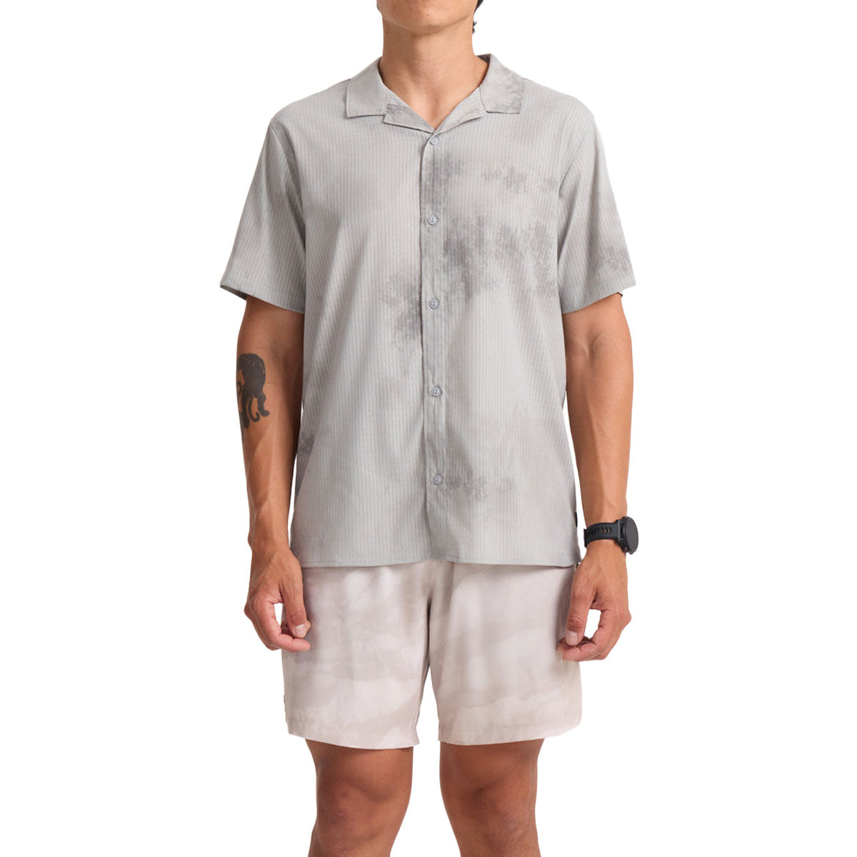 Roark Bless Up Trail Shirt - Ghost Grey image 1