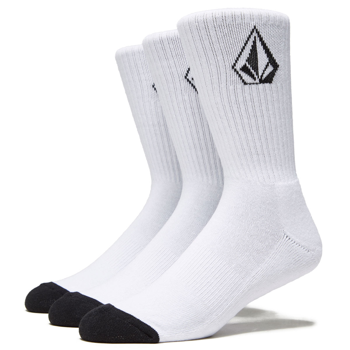 Volcom Full Stone 3 Pack Of Socks - White image 1