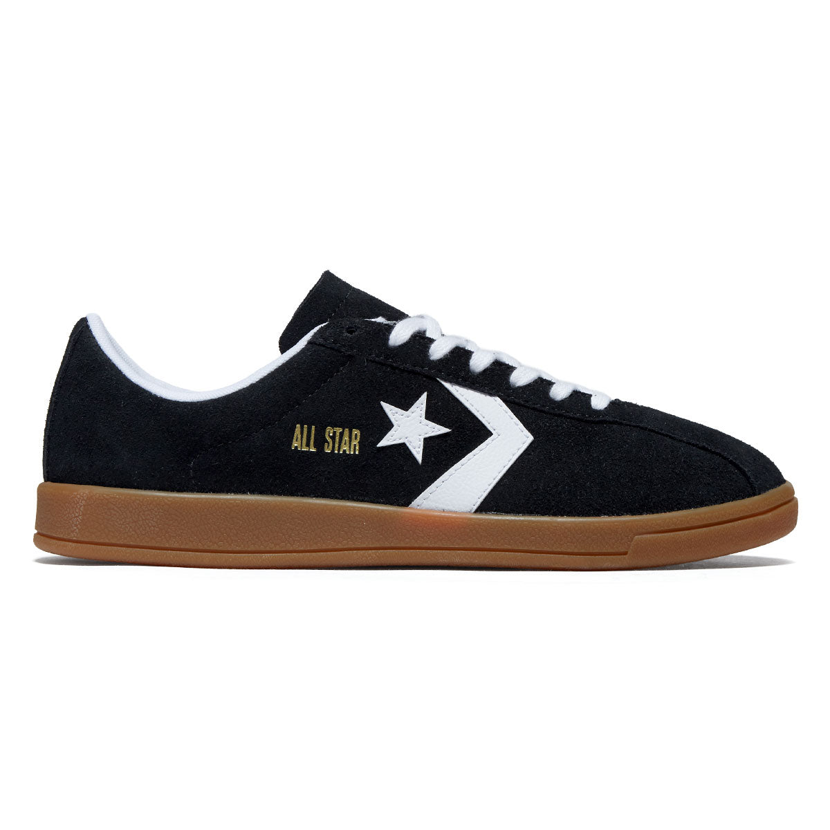 Converse All Star Classic Trainer Suede Ox Shoes - Black/White/Gum image 1