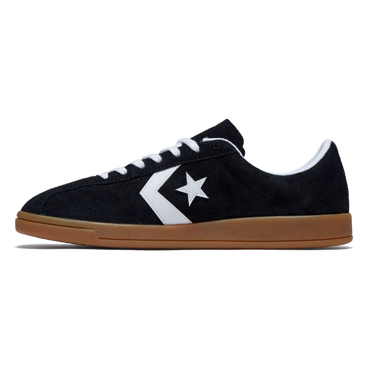 Converse All Star Classic Trainer Suede Ox Shoes - Black/White/Gum image 2