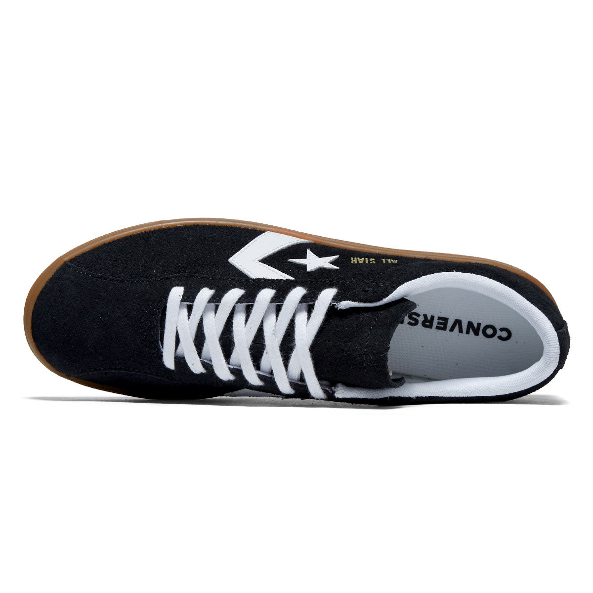 Converse All Star Classic Trainer Suede Ox Shoes - Black/White/Gum image 3