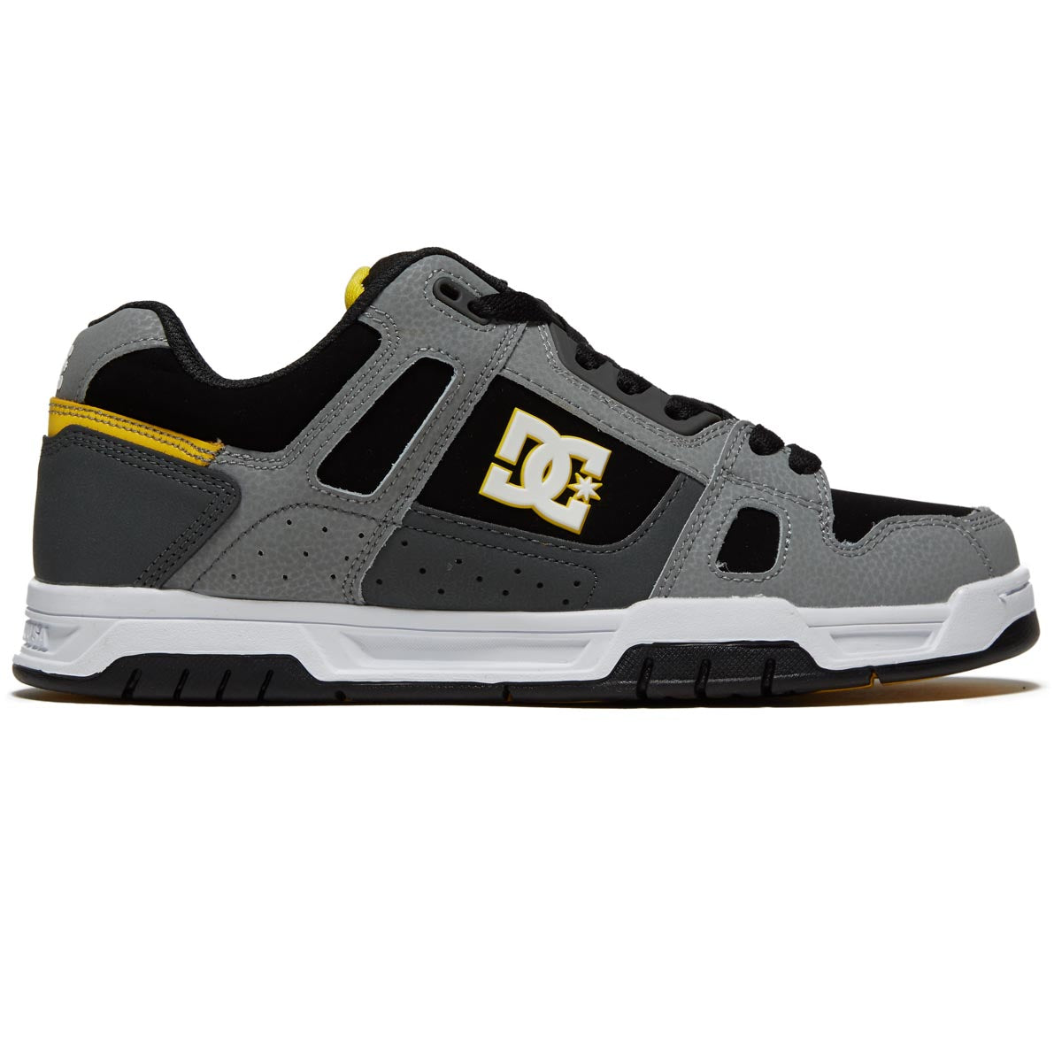 DC Stag Shoes - Grey/Yellow image 1