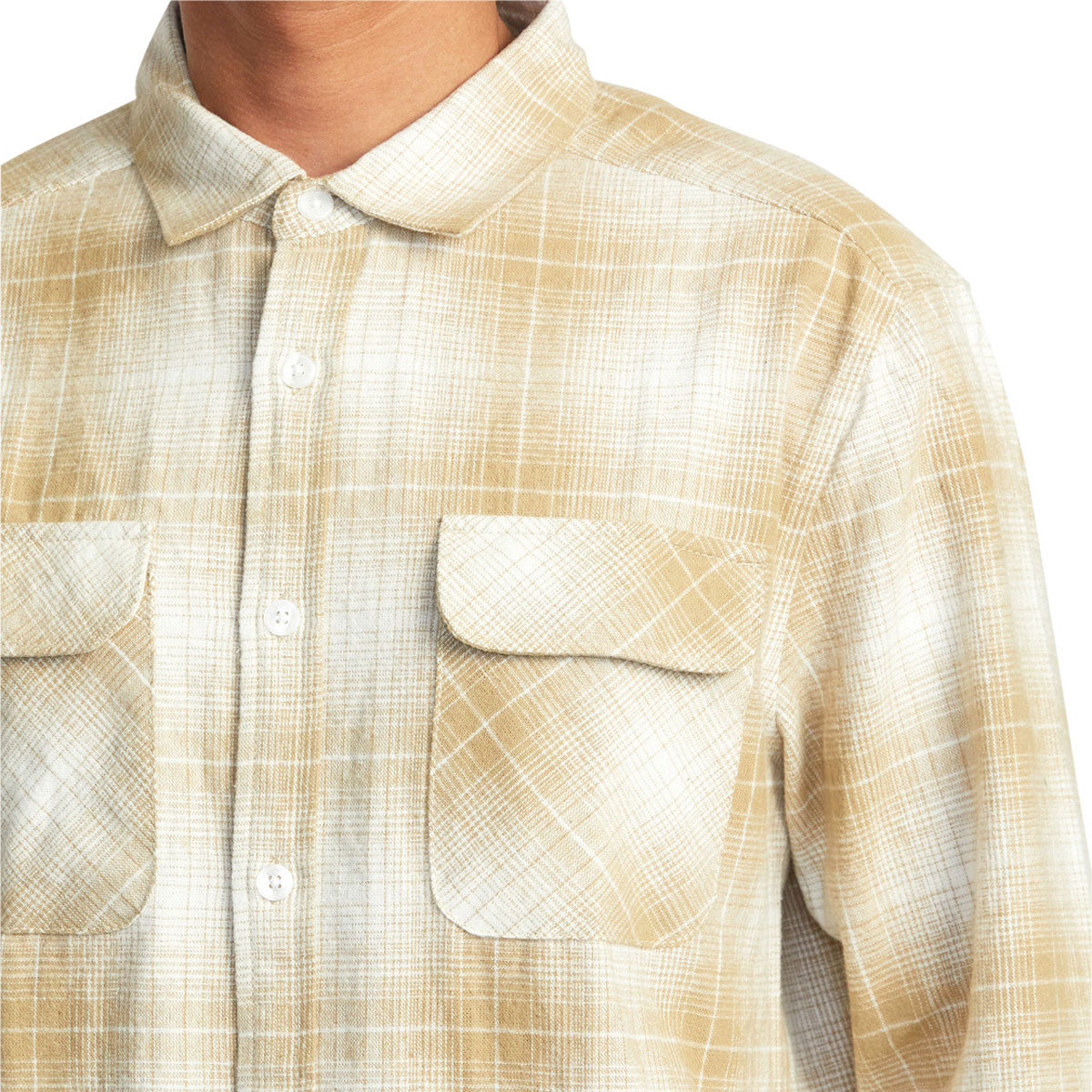 RVCA Dayshift Flannel Long Sleeve Shirt - Khaki image 4