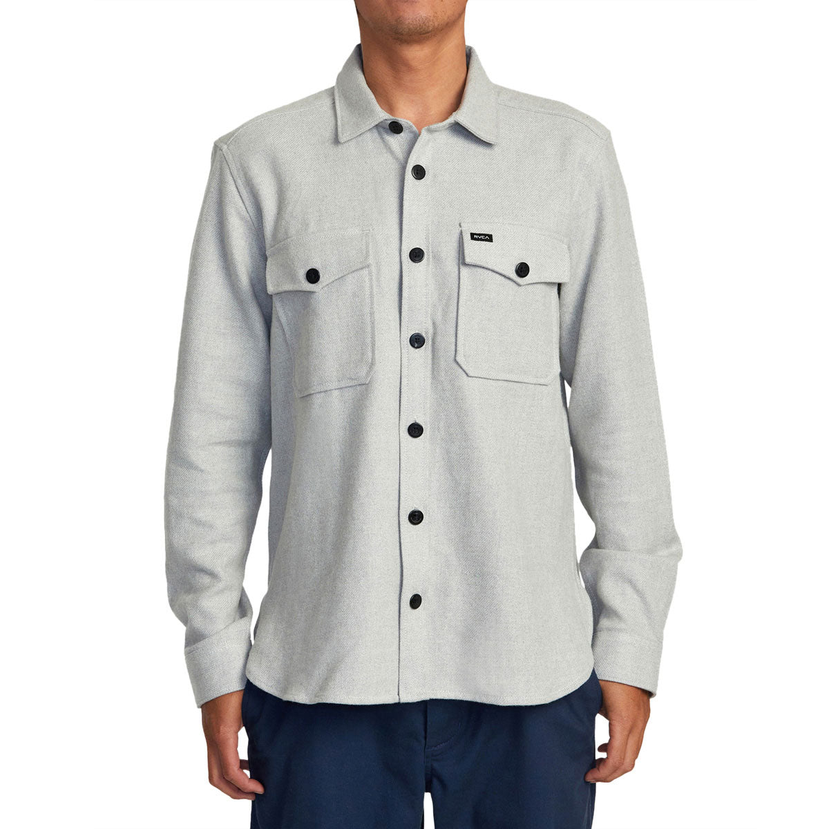 RVCA Va Cpo Long Sleeve Shirt - Grey Marle image 1