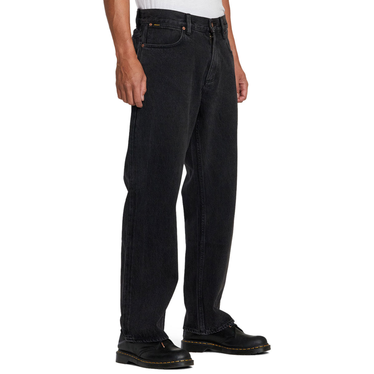 RVCA Americana Dayshift Denim Jeans - Black Rinse image 3