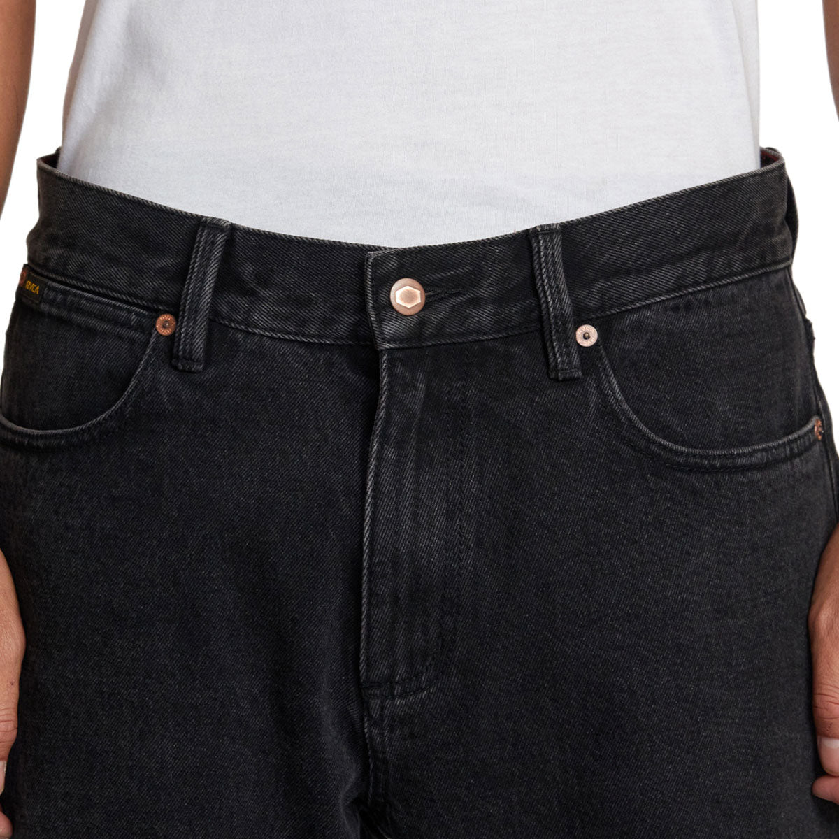 RVCA Americana Dayshift Denim Jeans - Black Rinse image 4