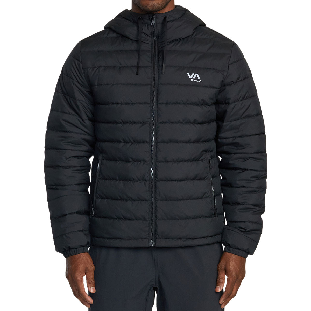 RVCA Packable Puffa Hooded Jacket - Black image 1