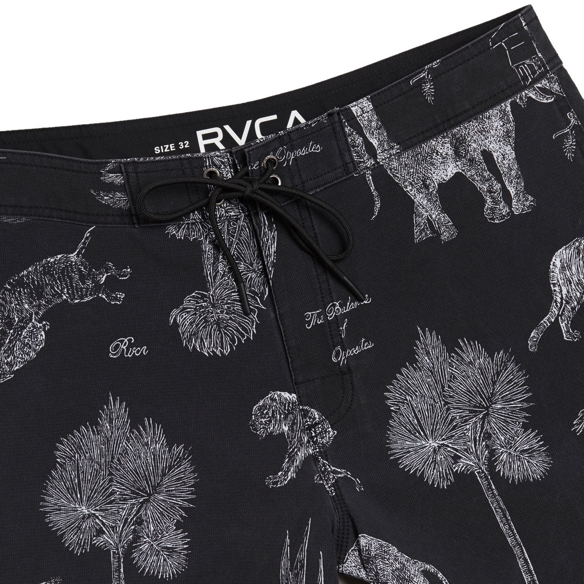 RVCA Va Pigment Board Shorts - Black/White image 4