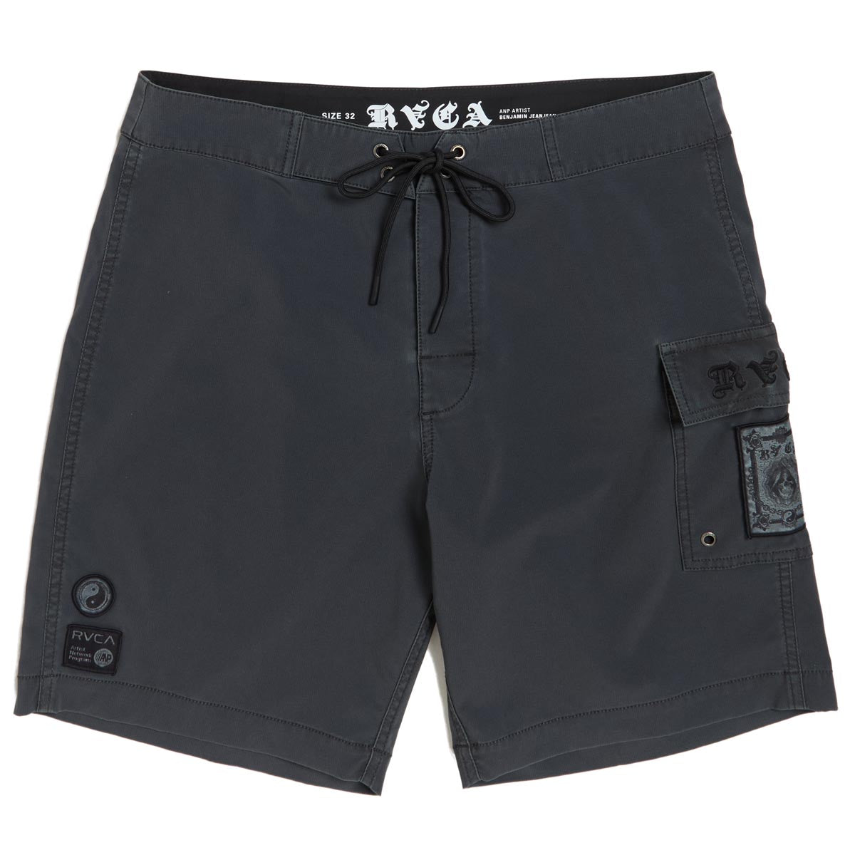 RVCA Benj Skull Board Shorts - Black image 1