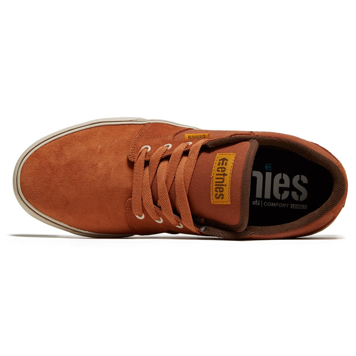 Etnies Barge Ls Shoes - Brown/Gold/Yellow image 3