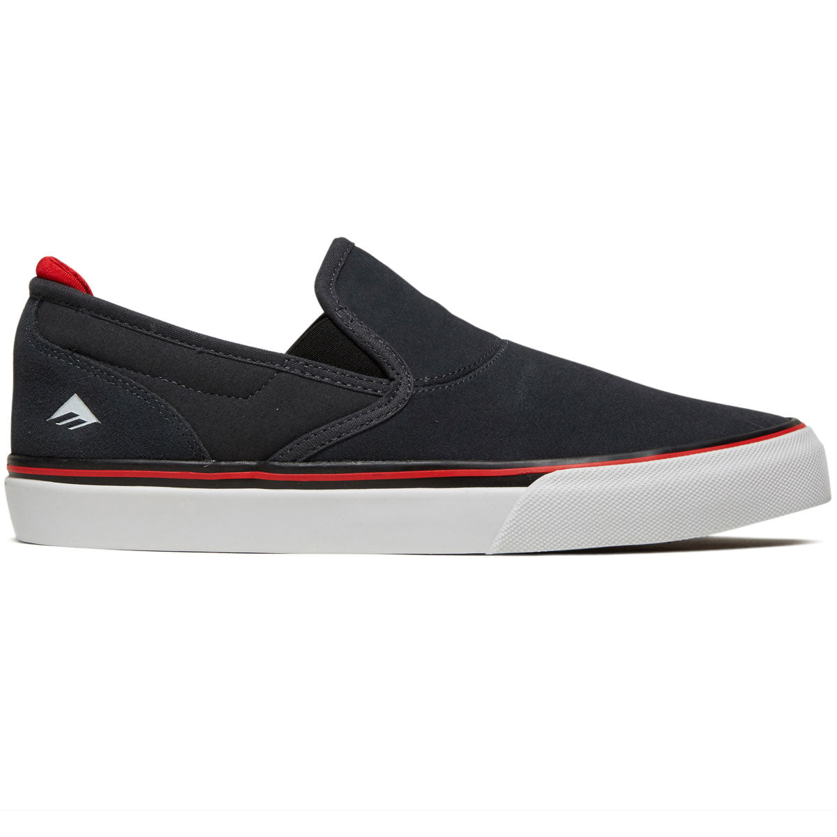 Emerica Wino G6 Slip-on Shoes - Dark Grey/Black/ Red image 1