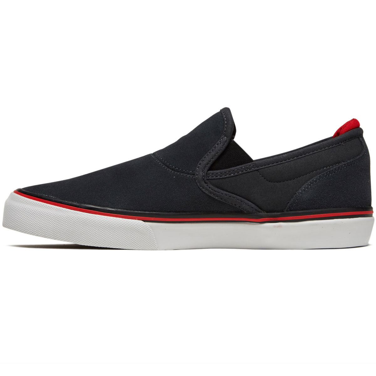 Emerica Wino G6 Slip-on Shoes - Dark Grey/Black/ Red image 2