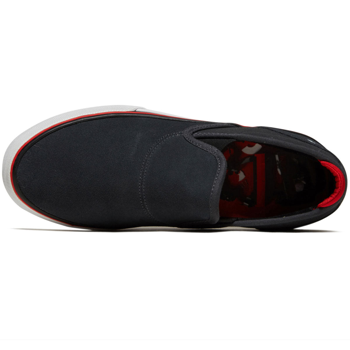 Emerica Wino G6 Slip-on Shoes - Dark Grey/Black/ Red image 3