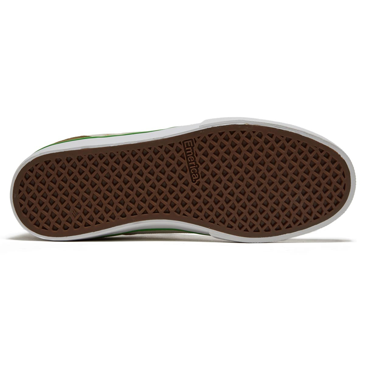 Emerica The Low Vulc Shoes - Tan/Green image 4