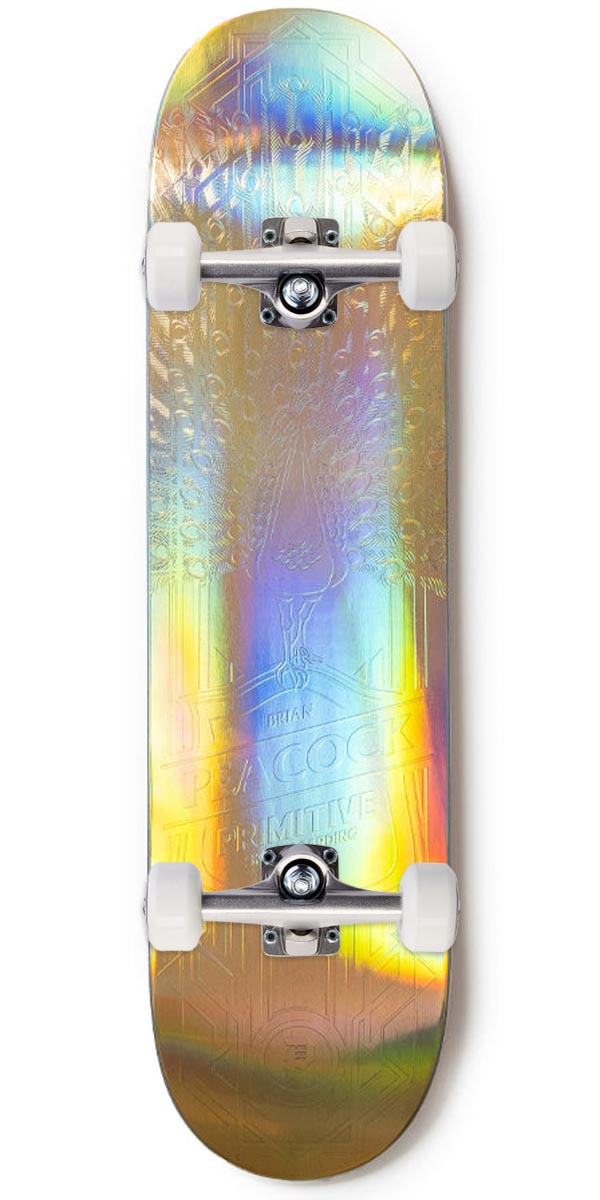 Primitive Peacock Holofoil Peacock Skateboard Complete - Gold - 7.875
