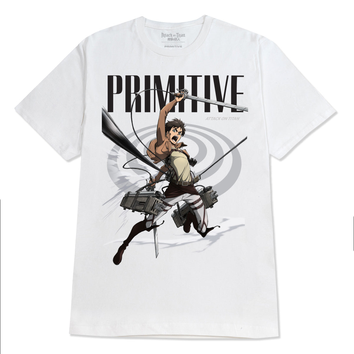 Primitive x Titans Eren T-Shirt - White image 1