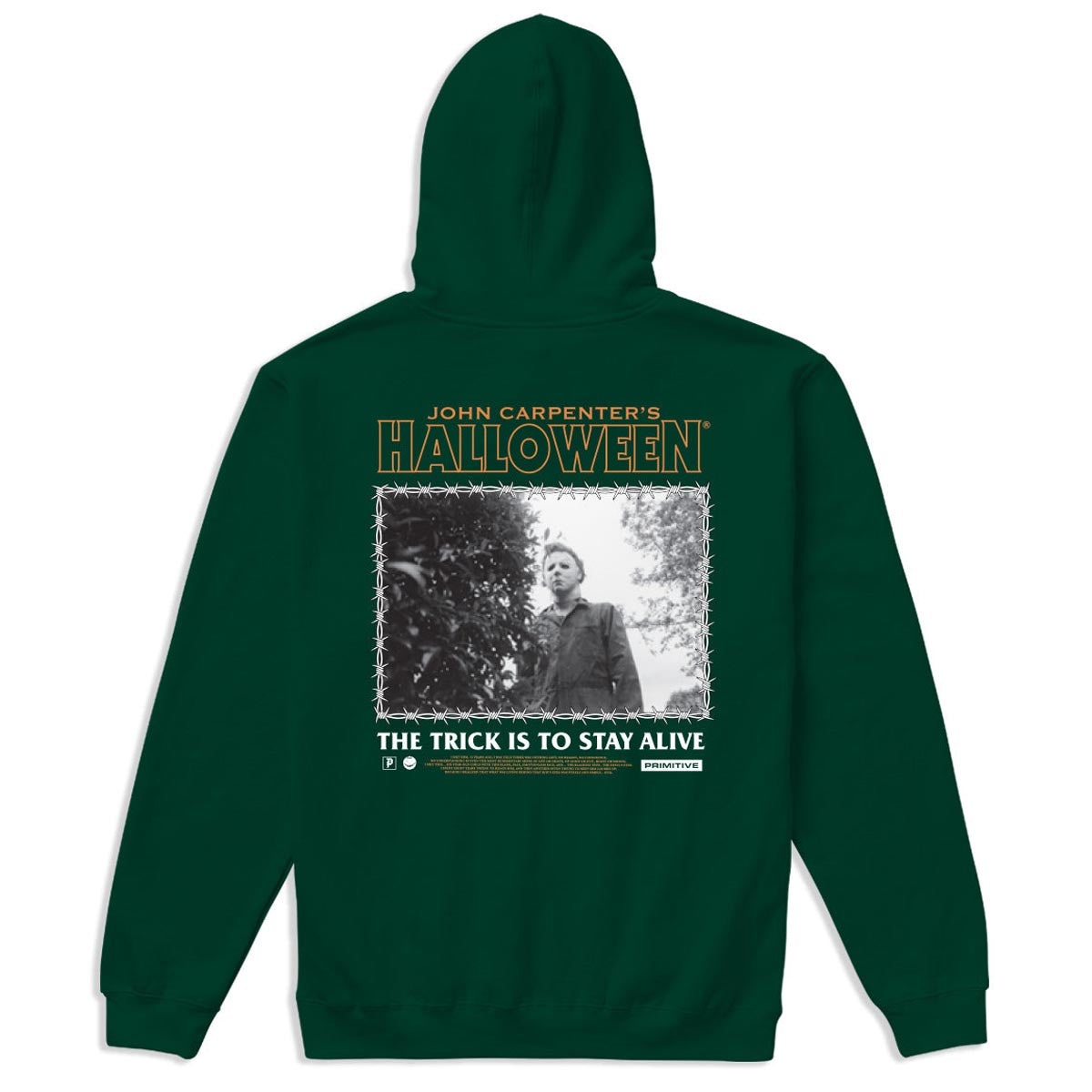 ★Primitive★Primitive x Halloween Stay Alive Hoodie関税込★ Primitive x Halloween Stay Alive Hoodie - Forest Green