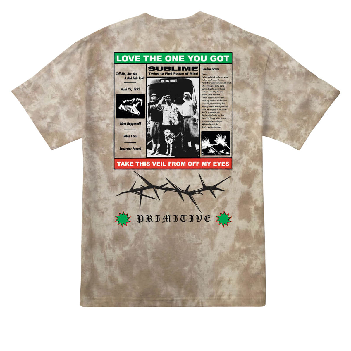 Primitive x Sublime Zine T-Shirt - Sand image 2
