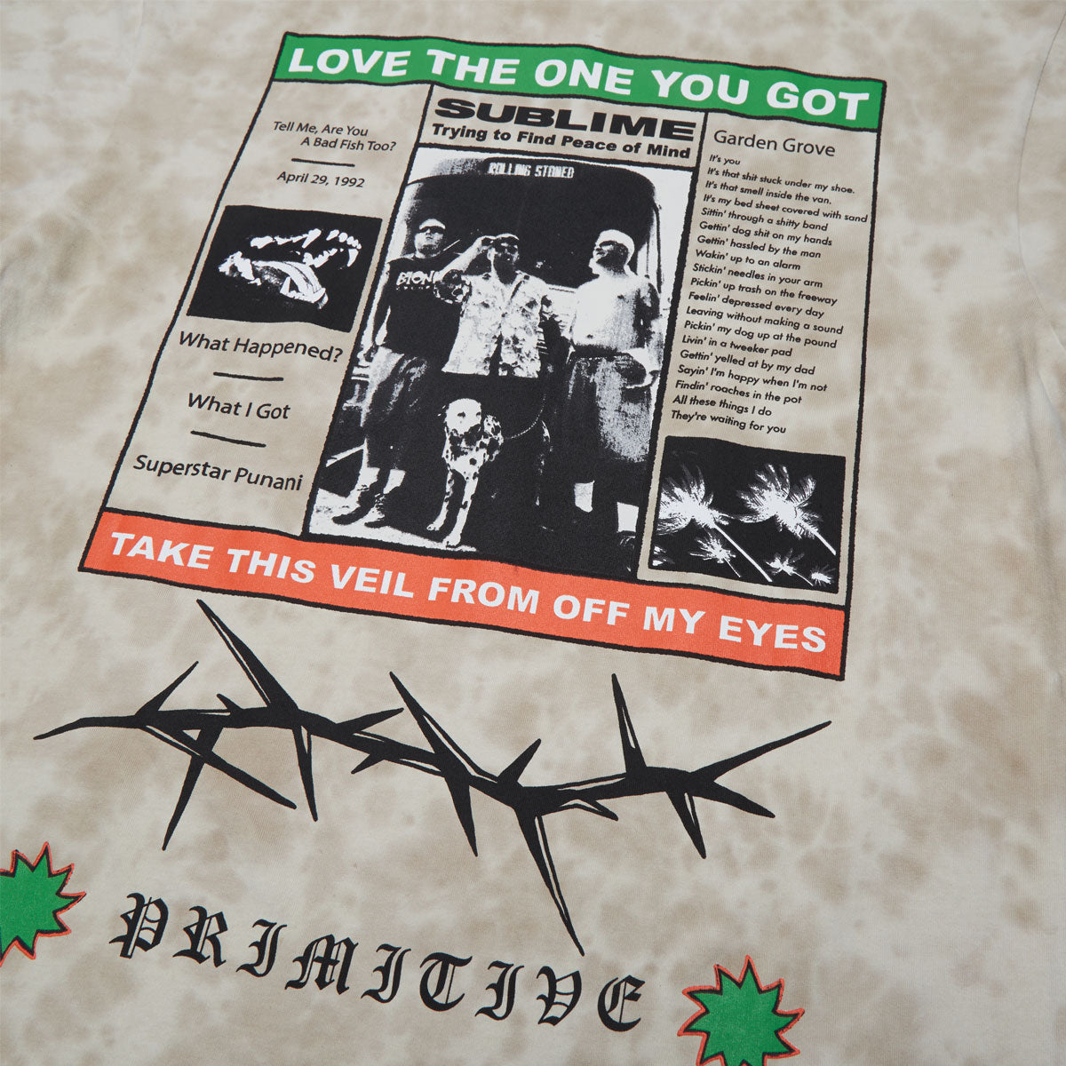 Primitive x Sublime Zine T-Shirt - Sand image 4