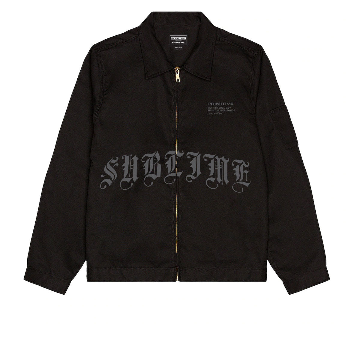 Primitive x Sublime Memory Zip Up Jacket - Black image 1