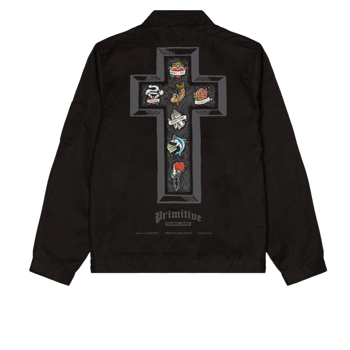 Primitive x Sublime Memory Zip Up Jacket - Black image 2