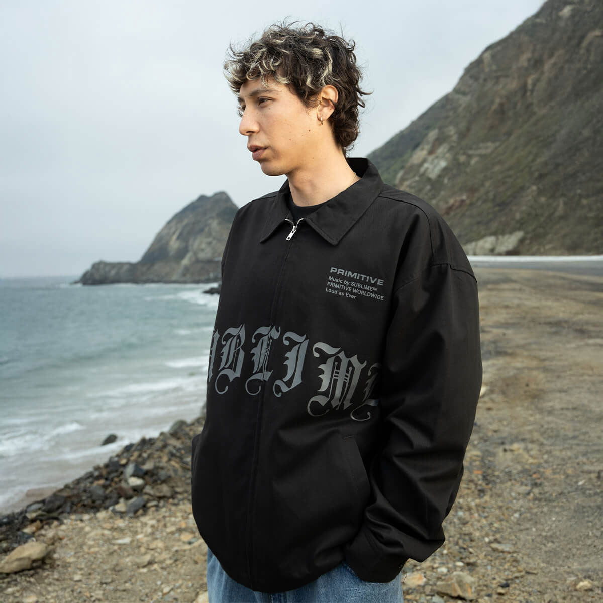 Primitive x Sublime Memory Zip Up Jacket - Black image 3