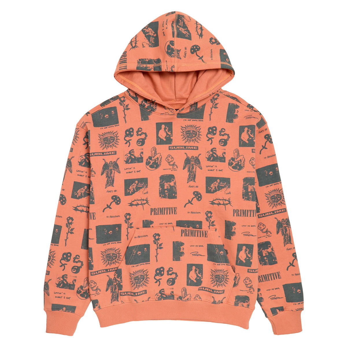 Primitive x Sublime Mosaic Hoodie - Coral image 1